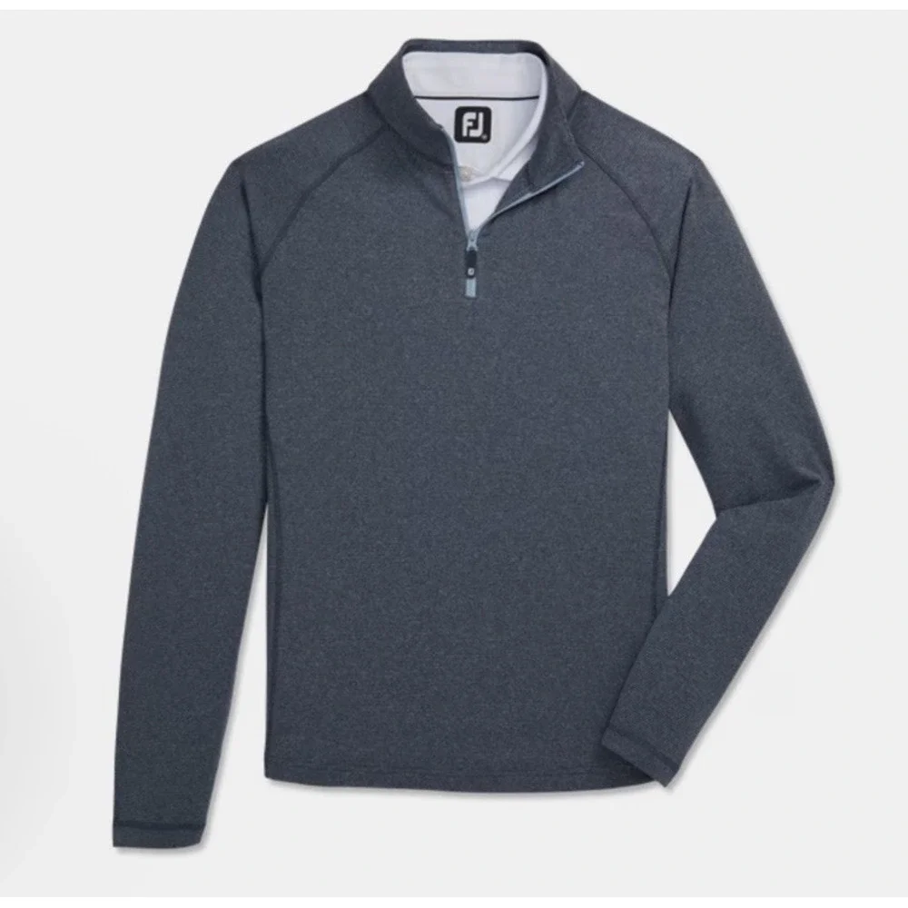 FootJoy ThermoSeries 1/4 Zip Pullover Mens XL Gray  Heather Stretch‎ Mid-Layer